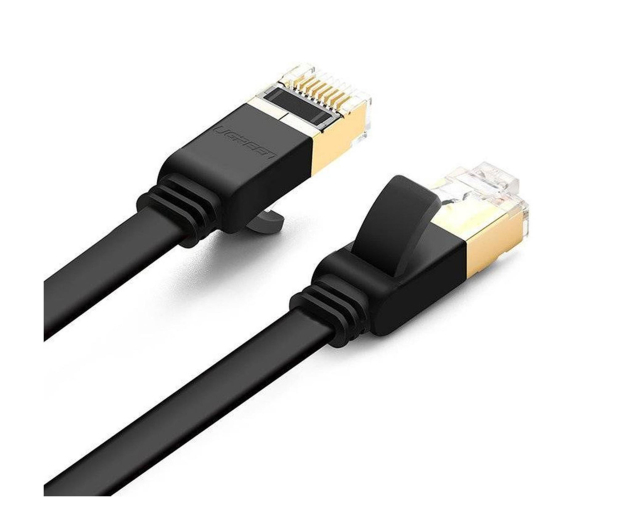 UGREEN Płaski kabel sieciowy NW106 Ethernet RJ45 Cat.7 STP 10m czar - 1489209 - zdjęcie 2